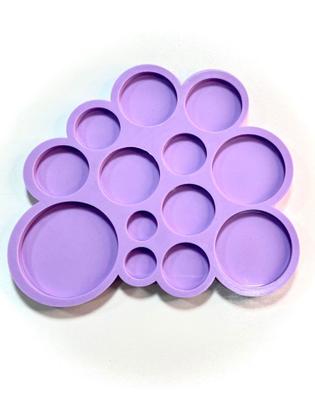 Imagem de R479 molde de silicone círculos diversos resina decorar