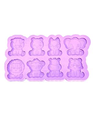 Imagem de R544 Molde de silicone animais chaveiro resina decorar