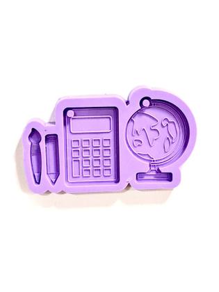 Imagem de R615 molde de silicone escolar diversos chaveiro resina decorar