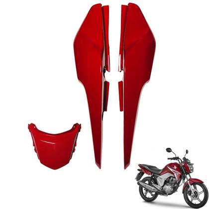 Imagem de Rabeta Tubarão Traseira CgTitan 150 2014 / 2015 3 Peças