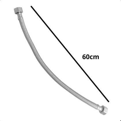 Imagem de Rabicho Engate Mangueira Trançado Aço Inox Flexível 60cm - La Bella Griffee