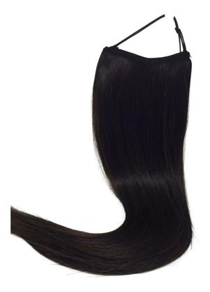 Imagem de Rabo De Cavalo Cabelo Humano Castanho Natural 40cm Liso