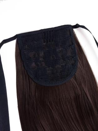 Imagem de Rabo De Cavalo Com Fita Liso Castanho Claro 4 Fibra Futura