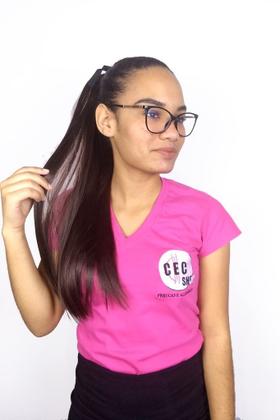 Imagem de Rabo De Cavalo Com Fita Liso Castanho Claro 4 Fibra Futura