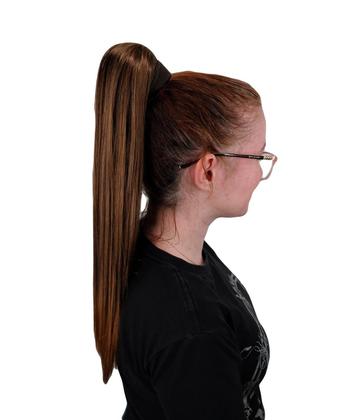 Imagem de Rabo De Cavalo Com Xuxa Liso 60Cm Fibra Orgânica Loiro Mel