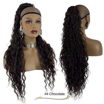 Imagem de Rabo de Cavalo Jacy 70 cm Bio Vegetal Ser Mulher Cacheado Modelo Water Wave 146 g Fibra Futura