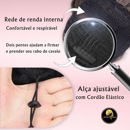 Imagem de Rabo de Cavalo Liso Comprido Beatrice 75cm 180g Bio Fibra 