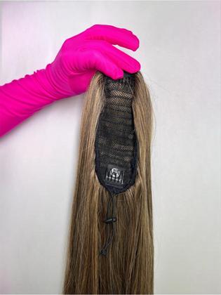Imagem de Rabo de Cavalo Orgânico Liso Castanho Claro