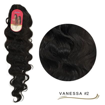 Imagem de Rabo de Cavalo Ser Mulher 70 cm Ondulado Vanessa Cabelo Bio Vegetal Modelo Body Wave Fibra Futura