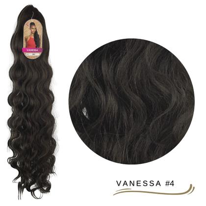 Imagem de Rabo de Cavalo Ser Mulher 70 cm Ondulado Vanessa Cabelo Bio Vegetal Modelo Body Wave Fibra Futura