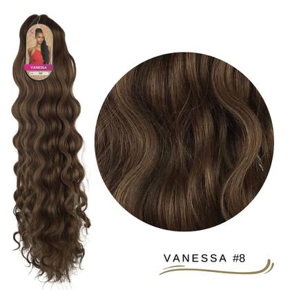Imagem de Rabo de Cavalo Ser Mulher 70 cm Ondulado Vanessa Cabelo Bio Vegetal Modelo Body Wave Fibra Futura