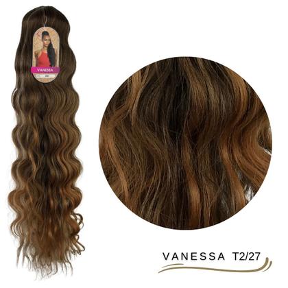 Imagem de Rabo de Cavalo Ser Mulher 70 cm Ondulado Vanessa Cabelo Bio Vegetal Modelo Body Wave Fibra Futura
