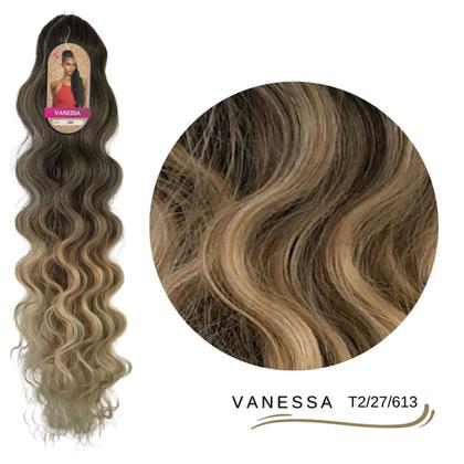 Imagem de Rabo de Cavalo Ser Mulher 70 cm Ondulado Vanessa Cabelo Bio Vegetal Modelo Body Wave Fibra Futura