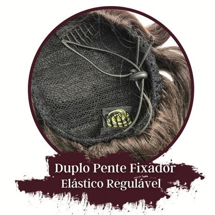 Imagem de Rabo de Cavalo Ser Mulher 70 cm Ondulado Vanessa Cabelo Bio Vegetal Modelo Body Wave Fibra Futura