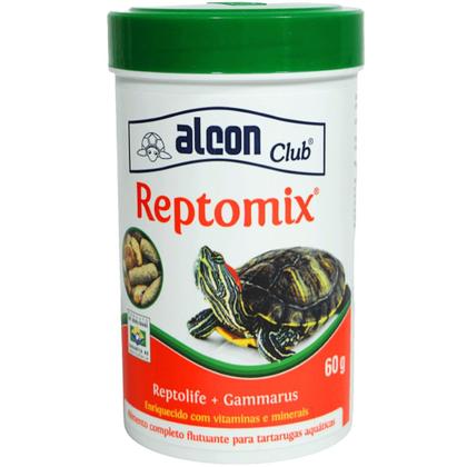 Imagem de Ração Alcon Club Reptomix 60g Para Tartarugas Aquáticas Kit Com 4