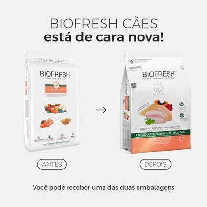 Imagem de Ração Biofresh Cães Adultos Raças Pequenas e Mini  15Kg