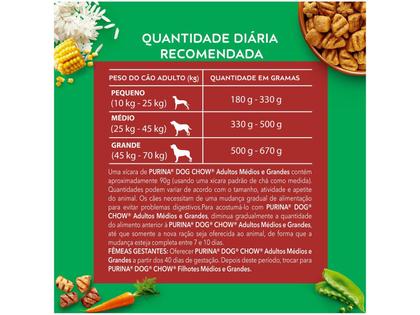 Imagem de Ração Dog Chow para Cães Adultos de Porte Médio e Grande Sabor Carne, Frango e Arroz - 15kg