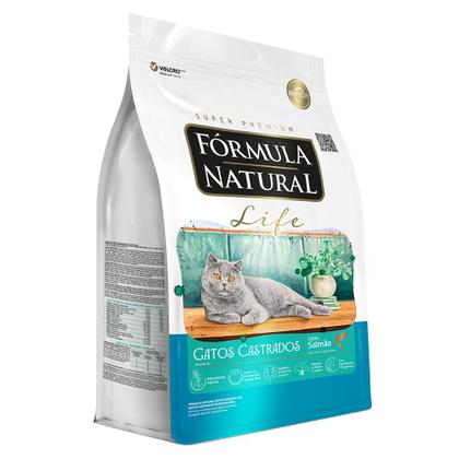 Imagem de Ração Fórmula Natural Fresh Meat Gatos Adultos Castrados  Salmão  15kg
