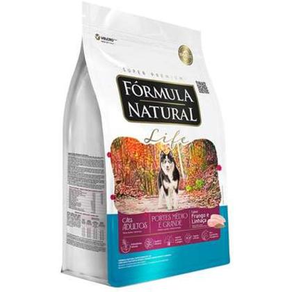 Imagem de Ração Fórmula Natural Life Super Premium para Cães Adultos de Raças Média e Grande 15Kg
