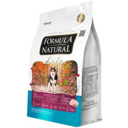 Imagem de Ração Fórmula Natural Life Super Premium para Cães Adultos de Raças Média e Grande 15Kg