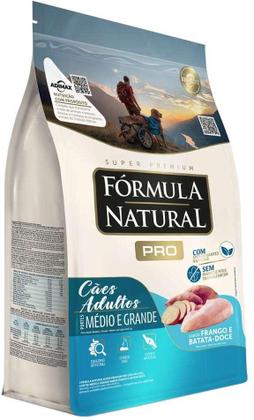 Imagem de Ração Fórmula Natural Pró Para Cães Adultos de Porte Médio e Grande Sabor Frango e Arroz Integral 15kg