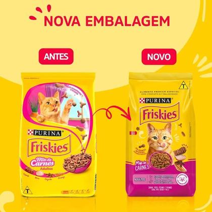 Imagem de Ração Friskies Gatos Adultos Mix de Carnes 10,1 kg