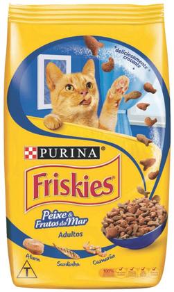 Imagem de Ração Friskies para gatos adultos peixe e frutos do mar 20kg