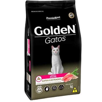 Imagem de Ração Golden Gatos Adultos Castrados Peixe 3Kg