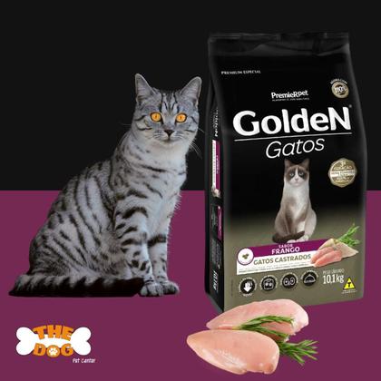 Imagem de Ração Golden Gatos Castrados Sabor Frango 3kg