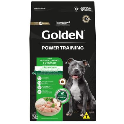Imagem de Ração Golden Power Training Para Cães Adultos Sabor Frango e Arroz 15 kg