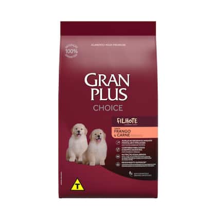 Imagem de Ração Gran Plus Choice Cães Filhotes Frango E Carne 10.1kg