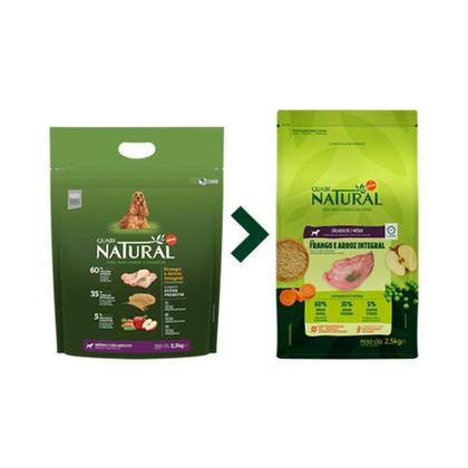 Imagem de Ração Guabi Natural para Cães Adultos de Raças Médias sabor Frango & Arroz Integral - 12kg