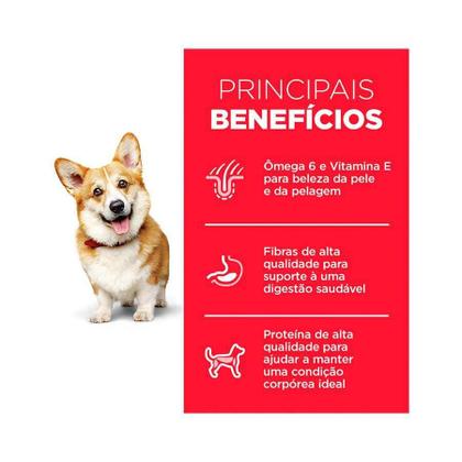 Imagem de Ração Hills Science Diet Pedaços Pequenos para Cães Adultos de Pequeno Porte Sabor Frango - 12kg