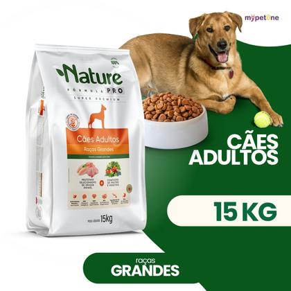 Imagem de Ração Nature Fórmula Pro Cães Adultos Raças Grandes - 15kg