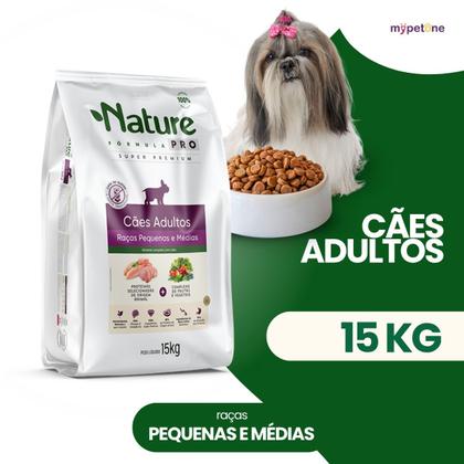 Imagem de Ração Nature Fórmula Pro Cães Adultos Raças Pequenas e Médias - 15kg