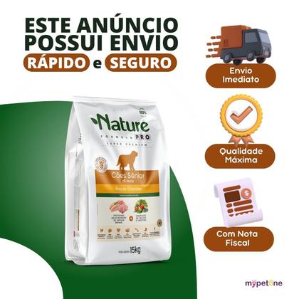 Imagem de Ração Nature Fórmula Pro Cães Adultos Sênior +5 Raças Grandes - 15kg