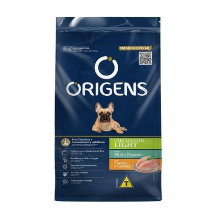 Imagem de Ração Origens Premium Especia Light Cães Adultos Portes Mini e Pequeno Sabor Frango e Cereais 10,1kg