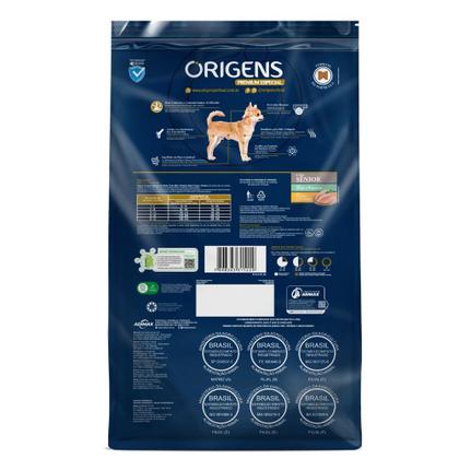 Imagem de Ração Origens Premium Especial para Cães Sênior Portes Mini e Pequeno Sabor Frango e Cereais 3 kg