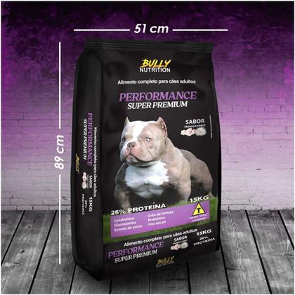 Imagem de Ração Para Cachorros 15 Kg Super Premium Performance Todas as Raças Bully Nutrition