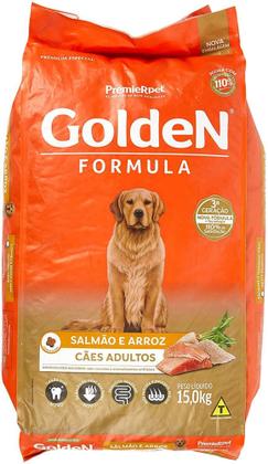 Imagem de Ração para Cães Adultos Golden Fórmula Salmão e Arroz 15 Kg - Premier