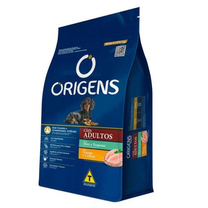 Imagem de Ração para Cães Adultos Pequeno Porte Origens Premium Especial Sabor Frango e Cereais 3Kg