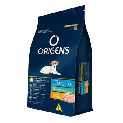 Imagem de Ração para Cães Filhotes Origens Premium Especial Sabor Frango e Cereais 1Kg