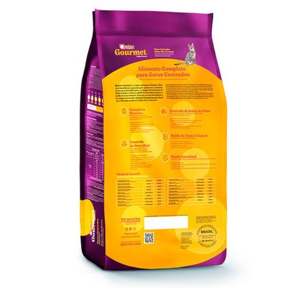 Imagem de Ração para Gatos Castrados Quatree Gourmet Premium Plus Sabor Mix de Carnes 10,1Kg