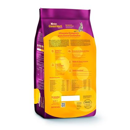 Imagem de Ração para Gatos Castrados Quatree Gourmet Sabor Mix de Carnes 3Kg
