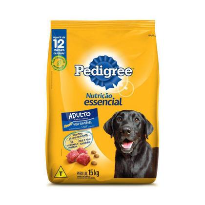 Imagem de Ração Pedigree Nutrição Essencial Carne para Cães Adultos - 15kg