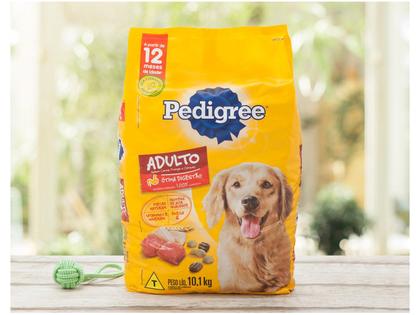 Imagem de Ração Pedigree para Cães Adultos de Porte Médio e Grande Sabor Carne, Frango e Cereais - 10,1Kg