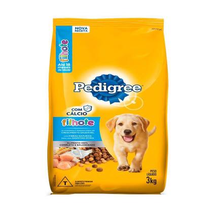 Imagem de Ração Pedigree para Cães Filhotes de Porte Médio e Grande Sabor Carne, Frango e Cereais - 2,7kg
