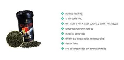 Imagem de Ração Poytara Kinguios Floating 95 Gramas Black Line