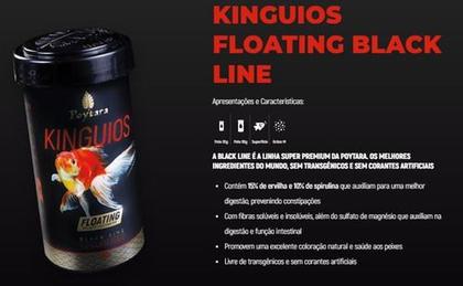 Imagem de Ração Poytara Kinguios Floating 95 Gramas Black Line