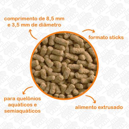 Imagem de Ração Poytara Tigre D'Água Tartaruga Aquática Água Doce 350g